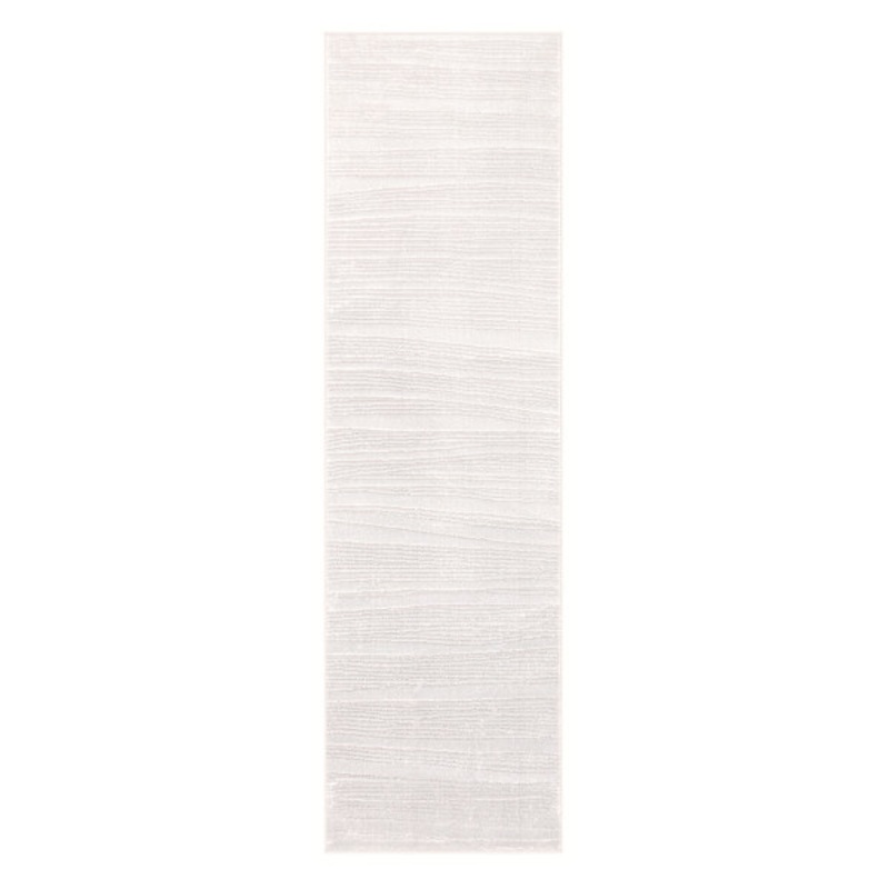 (B696) Laila Ali Verona Ivory Woven Runner, 2×6