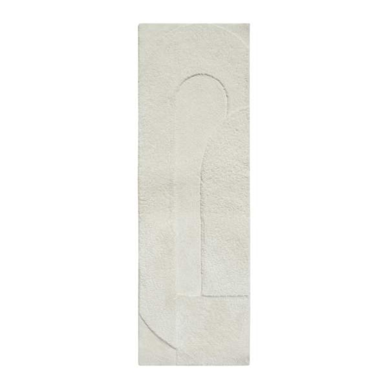 (B884) Crosby St. Ivory High-Low Runner, 2×6