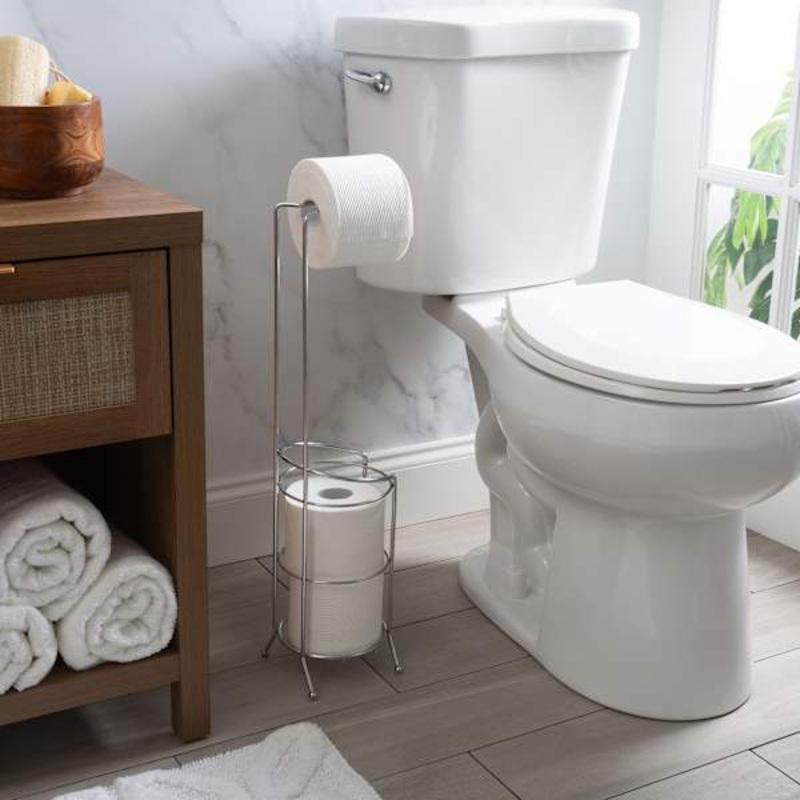 Olsen Chrome Toilet Paper Holder, 24″