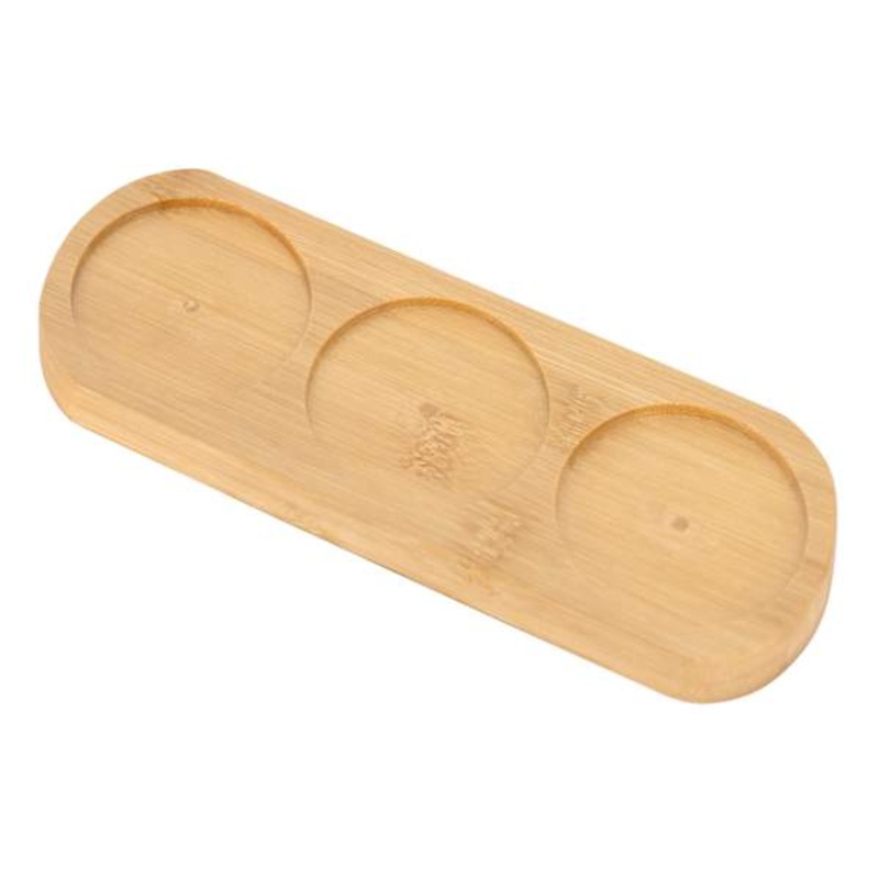 Real Simple Rounded Bamboo Tray