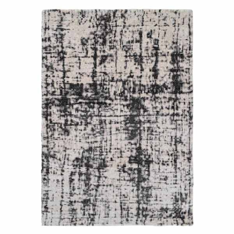 Raymond Ivory and Grey Dense Ultra Soft Area Rug 5×8 | Area Rugs | At Home