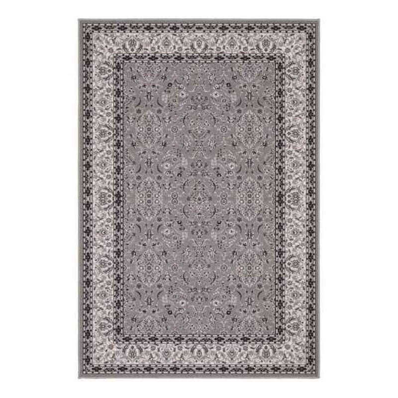 (D625) Barnes Grey Traditional Area Rug, 4×6