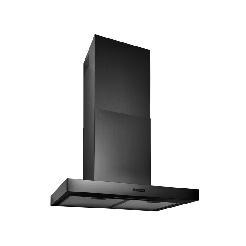 Broan EW4336BLS Broan Elite Ew43 Series 36-Inch Convertible T-Style Wall Mount Chimney Range Hood, 460 Max Blower Cfm, Black Stainless