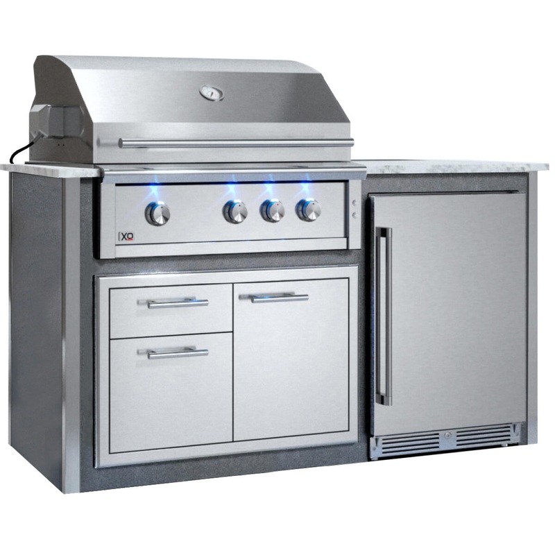 Xo Appliance XOGOK36V2GR Appliance Ready Pre-Assembled 36″ Designer Island Gray COMPONENTS SOLD SEPARATELY