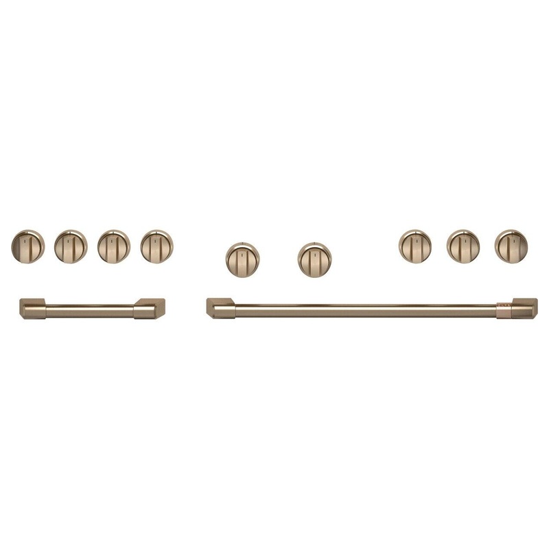 Cafe CXPR8HKPTBZ Caf 48″ Brushed Bronze Handle & Knob Set For Pro Range And Rangetop