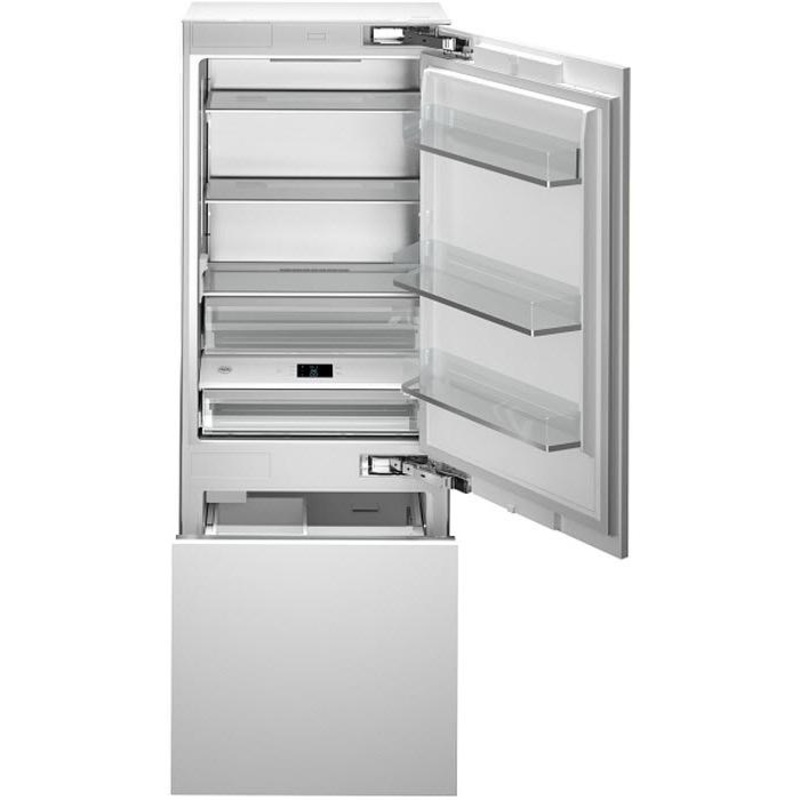Bertazzoni Rfrigrateur  conglateur infrieur intgr de 30 pouces, 16 pi.cu. avec machine  glaons REF30BMBZPNV