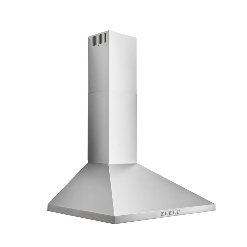 Broan BWP2306SS Broan 30-Inch Convertible Wall-Mount Pyramidal Chimney Range Hood, 630 Max Cfm, Stainless Steel