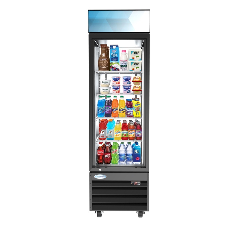 23 in. One-Door Merchandiser Refrigerator – 13 Cu Ft. MDR-1GD-13C