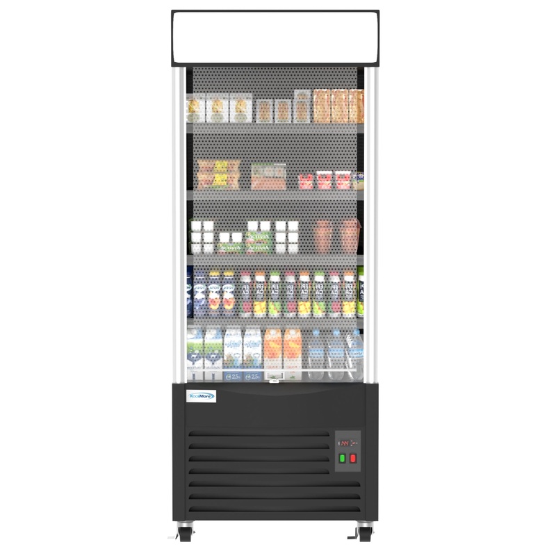 35 in. Open Air Grab and Go Refrigerator – 18 Cu Ft. CDA-18C-BK