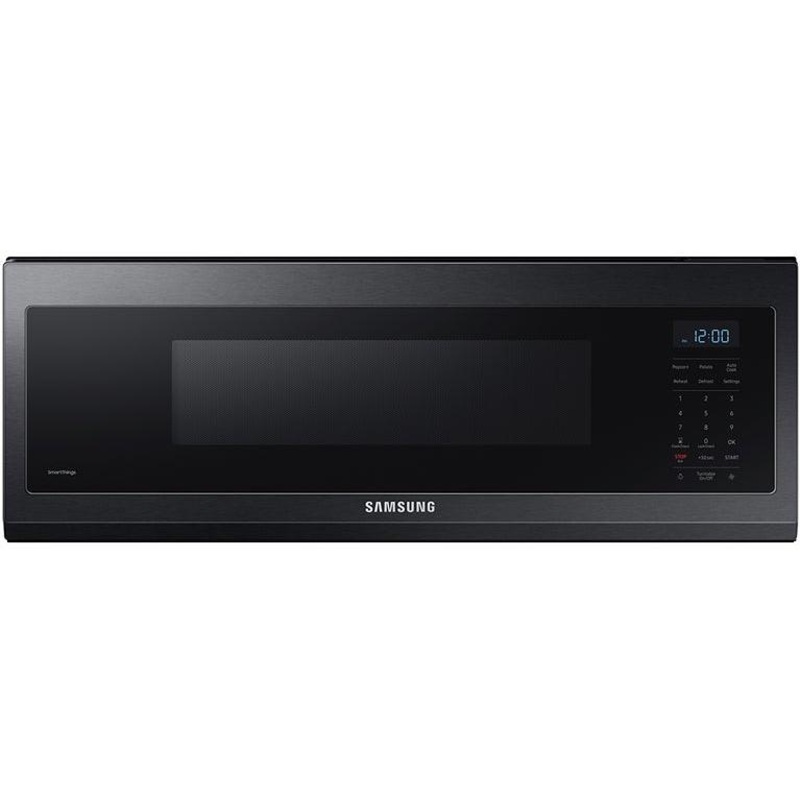 Samsung Four  micro-ondes intelligent de 30 pouces et 1,1 pi. cu.,  hotte intgre avec Wi-Fi et contrle vocal ME11F7510MT/AC