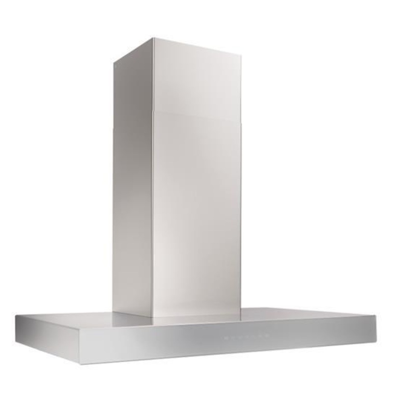 Best Range Hoods WCB3I30SBS Ispira 30-In. 650 Max Cfm Stainless Steel Chimney Range Hood With Purled Light System And Brushed Grey Glass