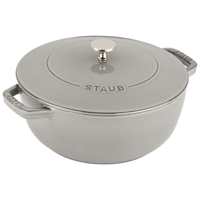 Staub Enameled Cast Iron 3.75 Qt Essential French Oven in Graphite Grey