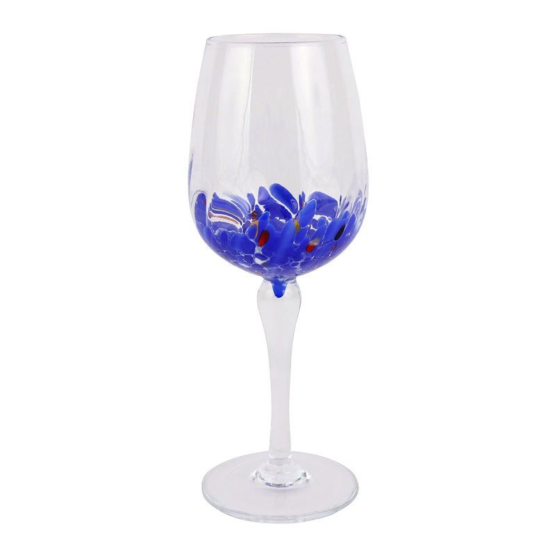 Vietri Chiara Blue Wine Glass