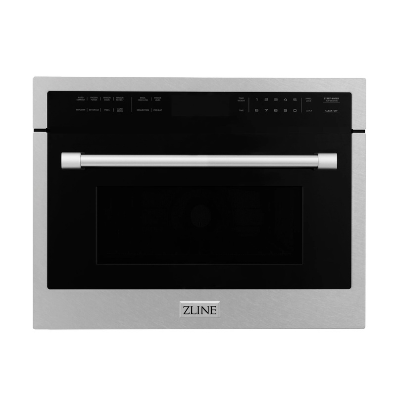 ZLINE 24-Inch Built-in Convection Microwave Oven in Satin Stainless Steel with Speed and Sensor Cooking (MWO-24-SS)