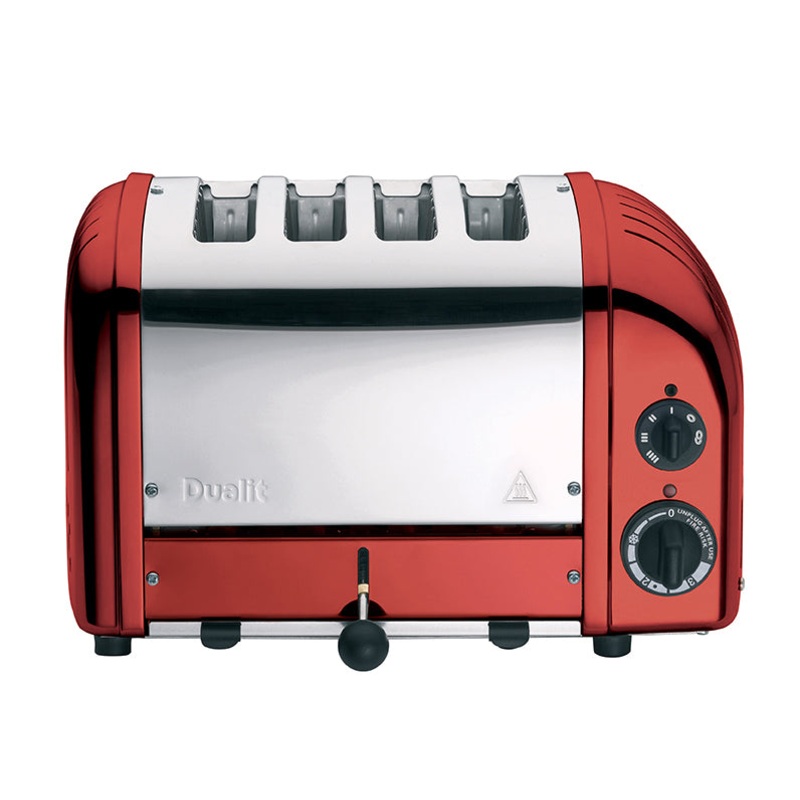 Dualit 4 Slice NewGen Classic Toaster in Candy Apple Red