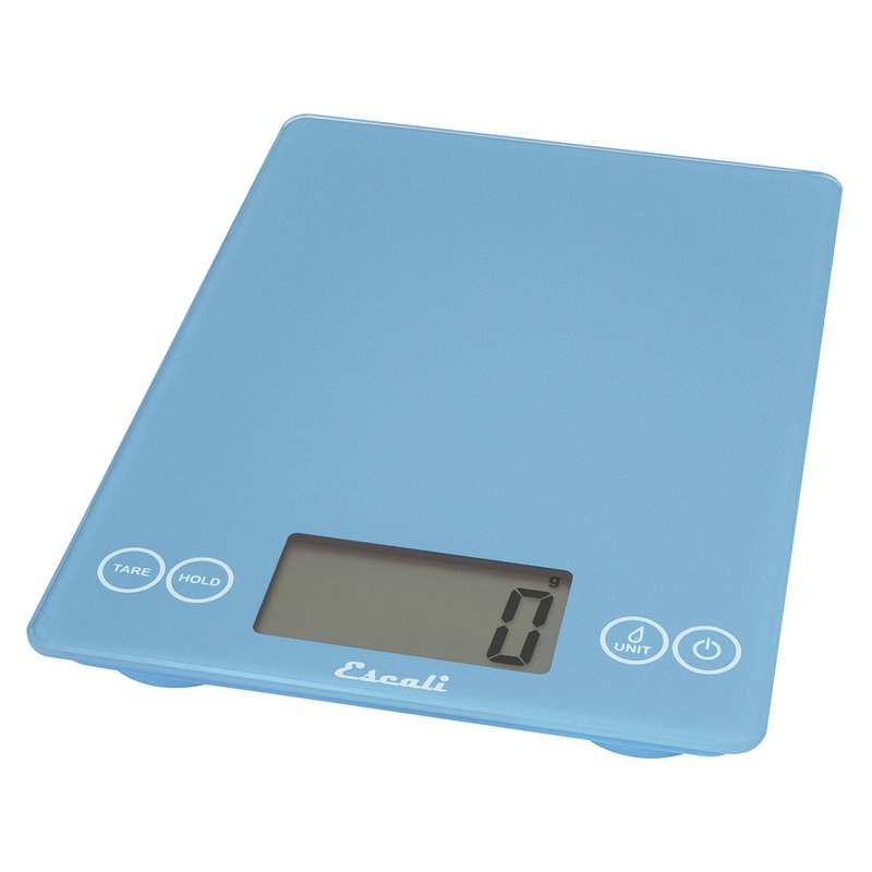 Escali Arti Glass Kitchen Scale Sky Blue