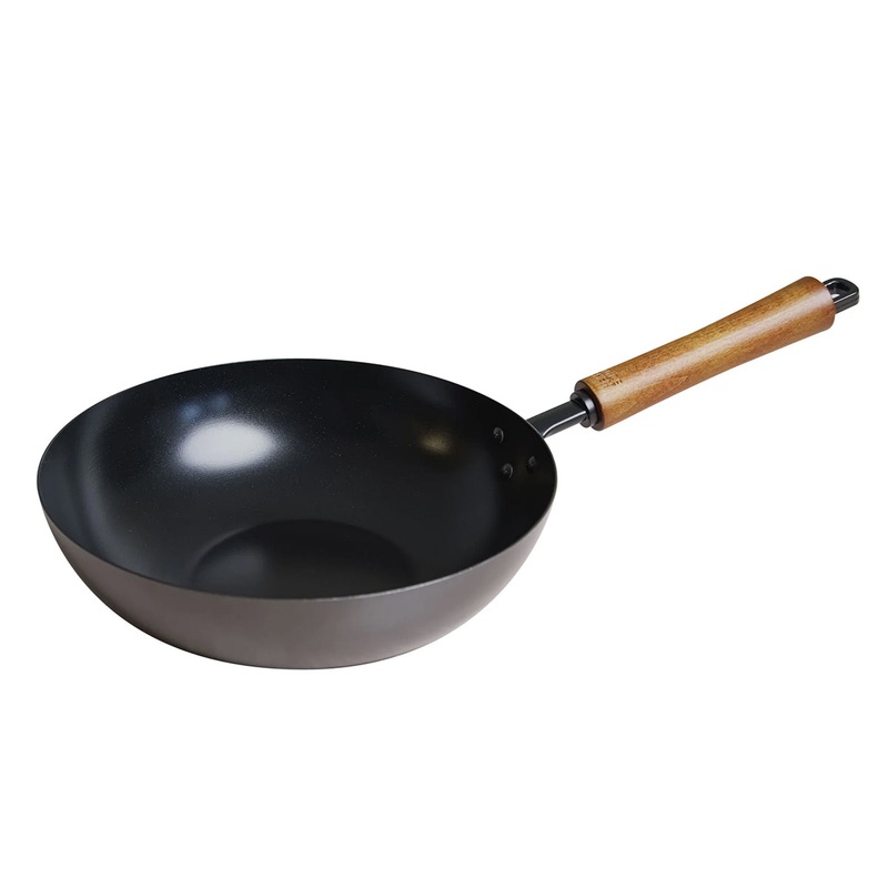 Joyce Chen Classic Series 9.5″ Carbon Steel Ceramic Nonstick Stir Fry Pan