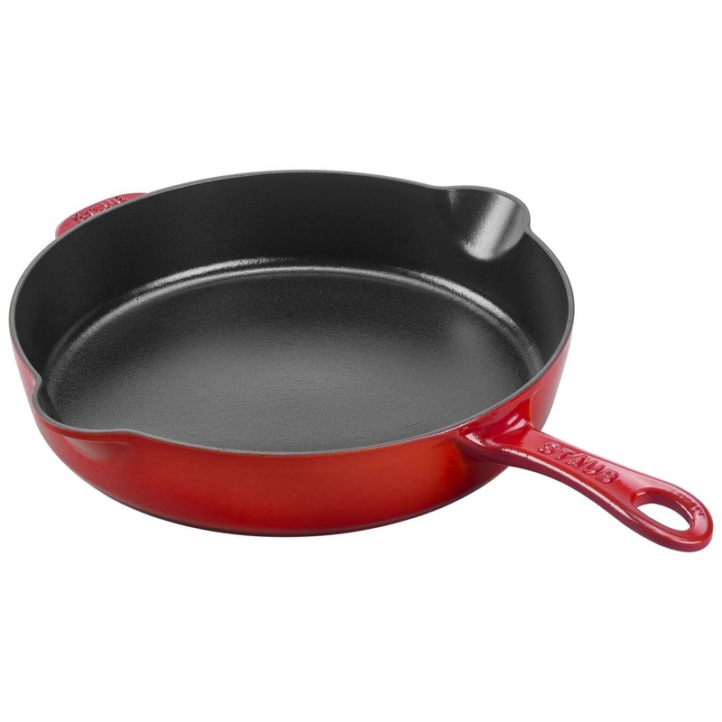 Staub Enameled Cast Iron 11″  Traditional Skillet in Cherry