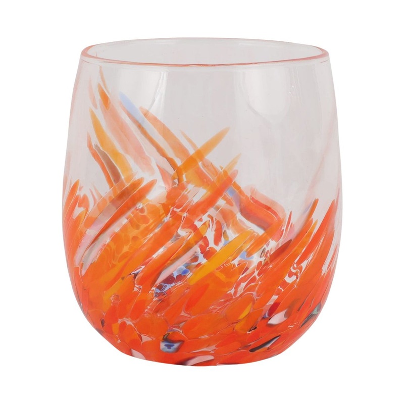 Vietri Chiara Orange Short Tumbler