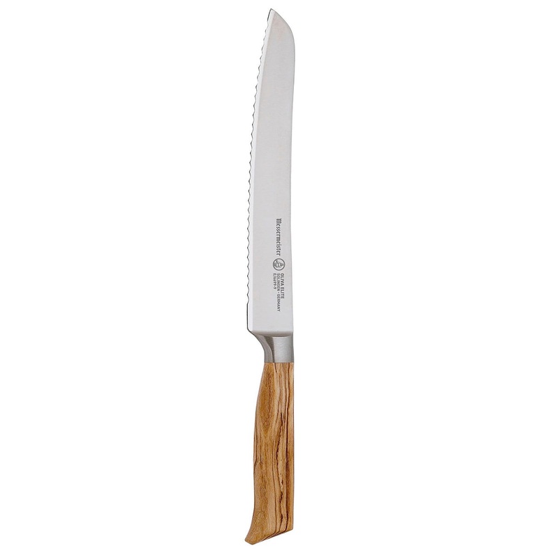 Messermeister Oliva Elite Forged 9″ Scalloped Bread Knife