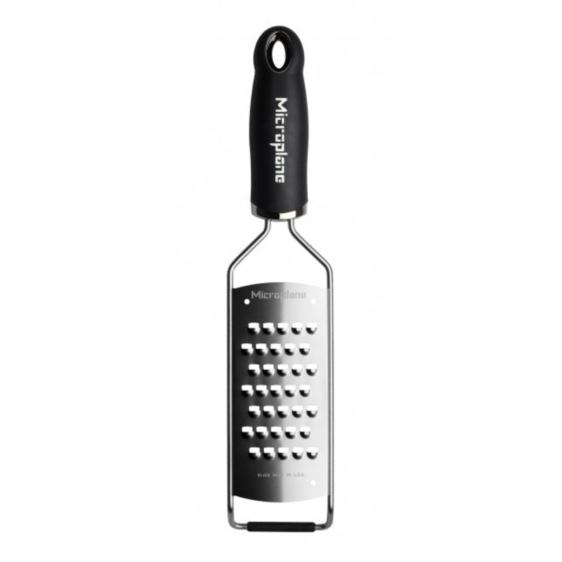 Microplane Gourmet Series Extra Coarse Grater with Black Handle