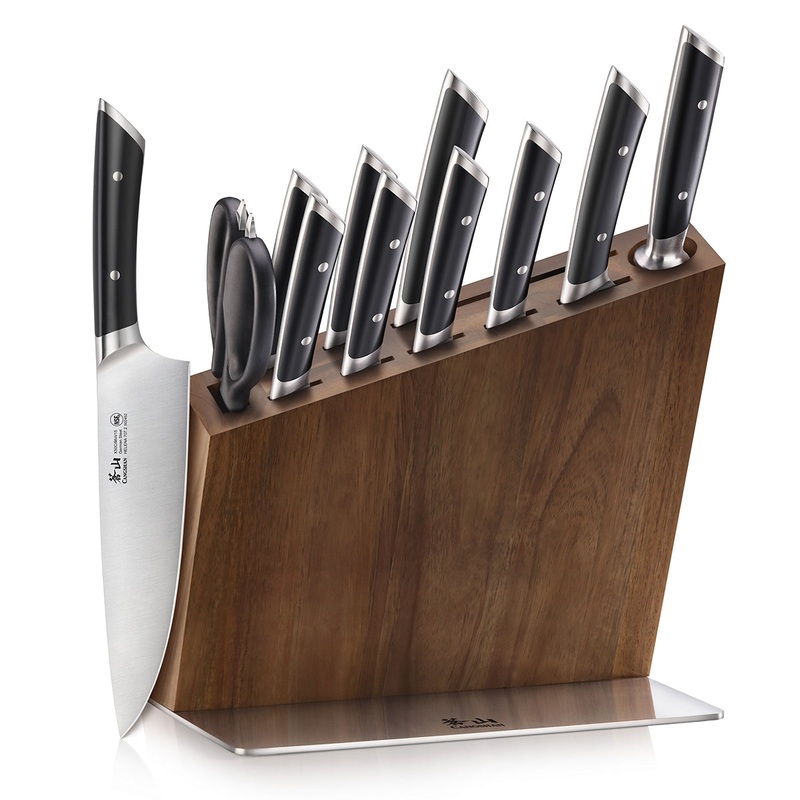 Cangshan HELENA Series German Steel Forged HUA 12 Pc Knife Block Set
