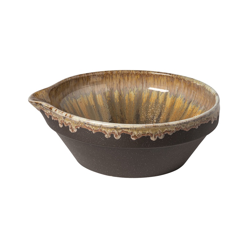 Casafina by Costa Nova Poterie Medium Mixing Bowl in Mocha Latte