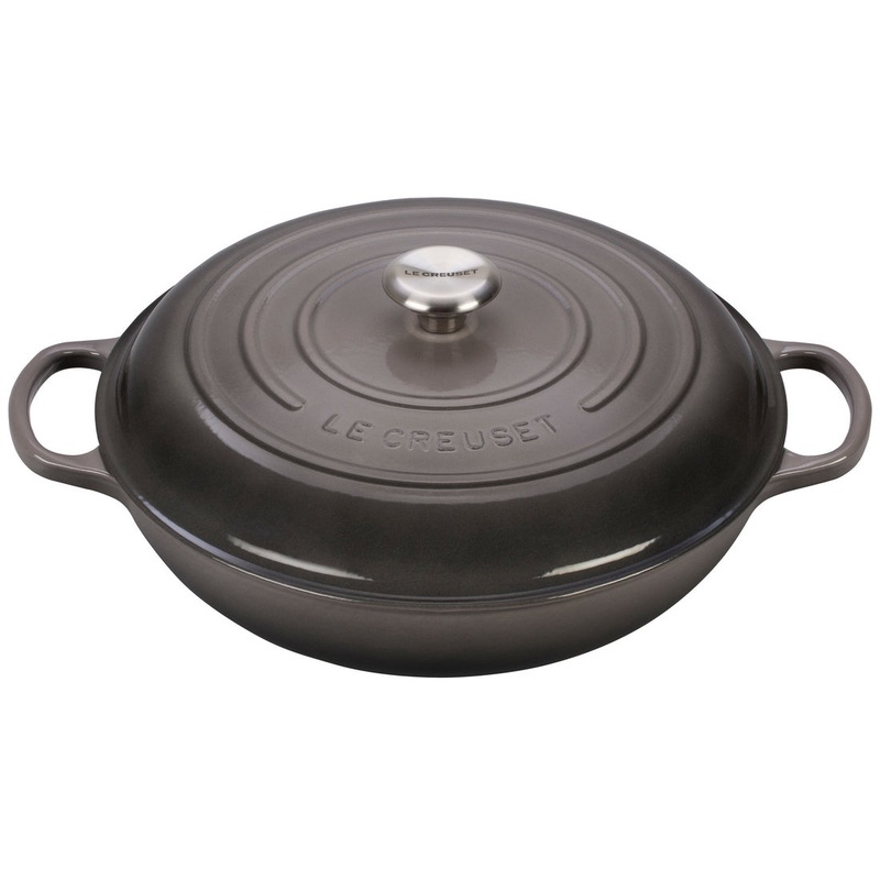 Le Creuset Enameled Cast Iron Signature 2 1/4 Quart Braiser in Oyster