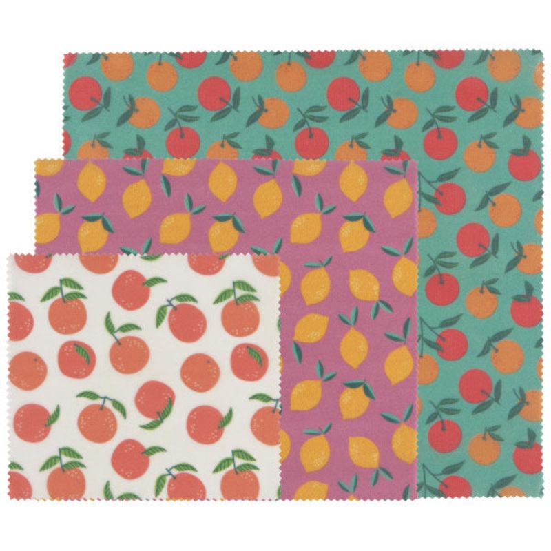 Now Designs Beeswax Wrap Set of 3 Citrus Design
