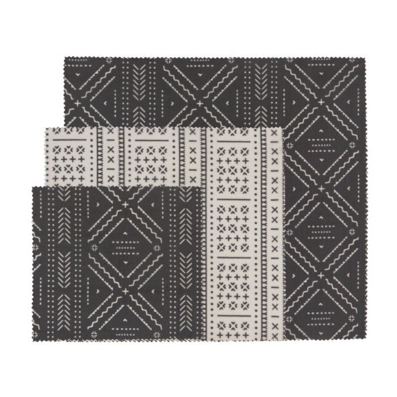 Now Designs Beeswax Wrap Set of 3 Onyx Design