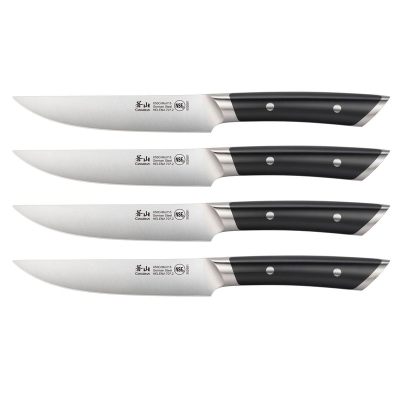 Cangshan HELENA Series German Steel Forged 4-Piece Fine-Edge Steak Knife Set