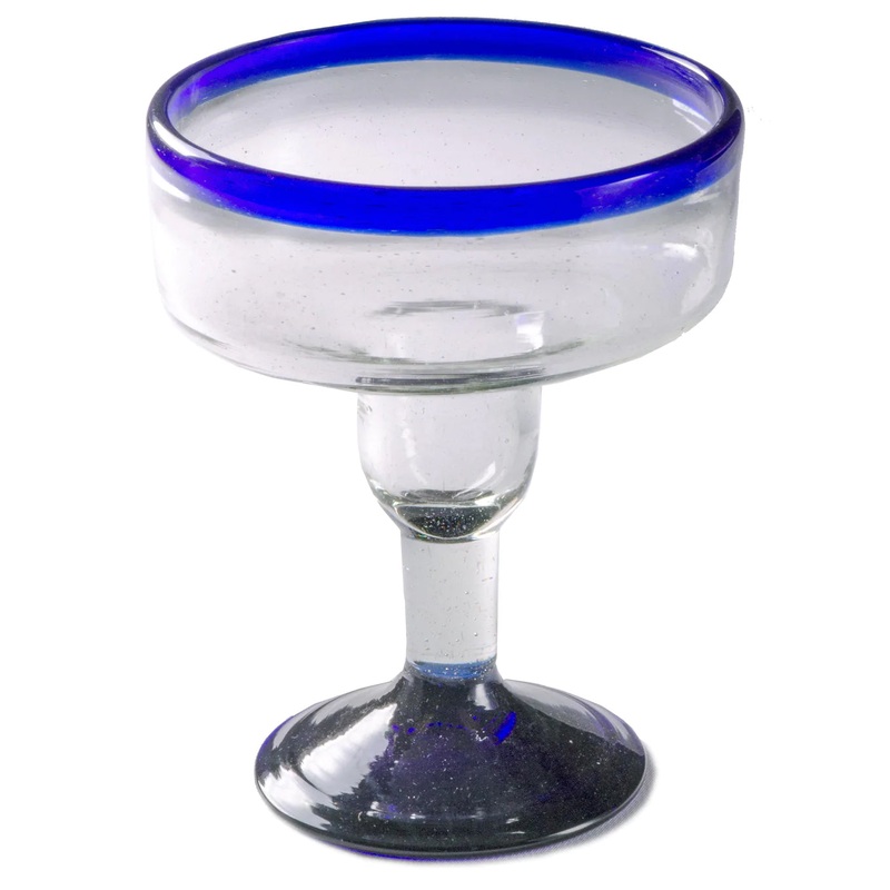 Orion Cobalt Rim Coupette Margarita Glass