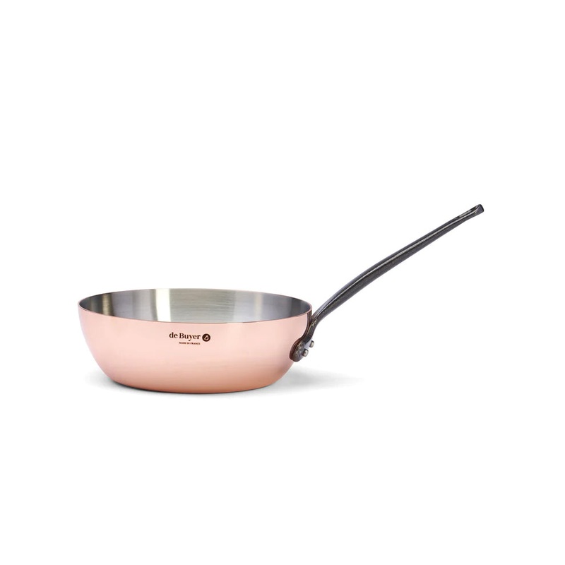 de Buyer Inocuivre Tradition 1.8 Qt Conical Saute Pan
