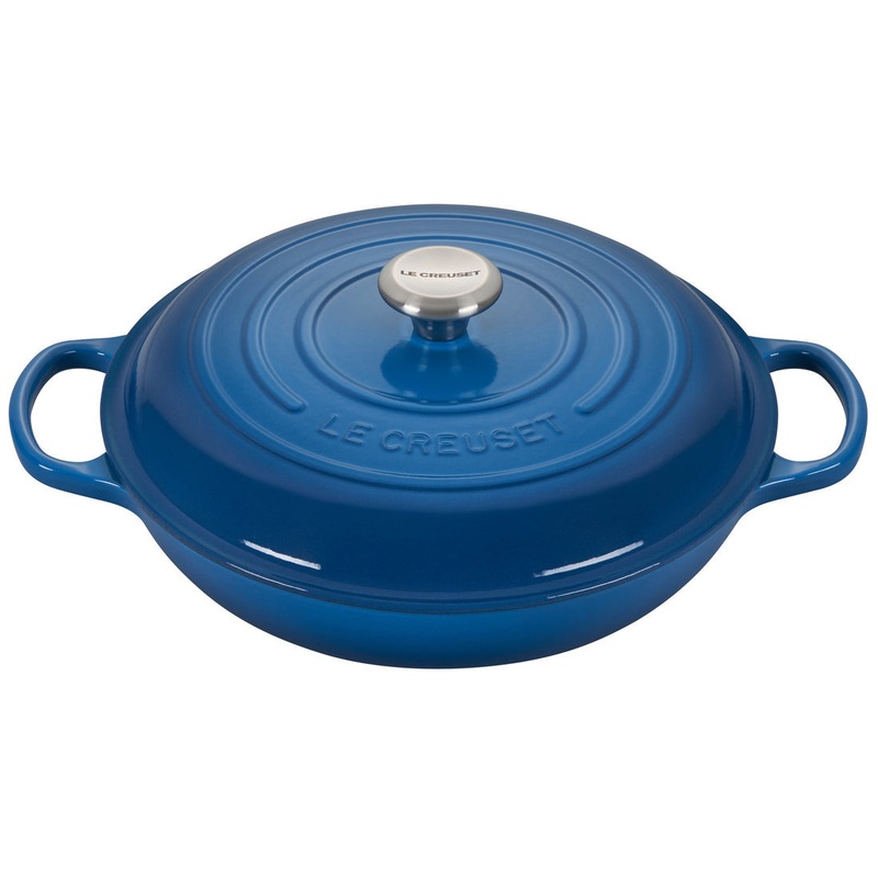 Le Creuset Enameled Cast Iron Signature 3 1/2 Quart Braiser in Marseille