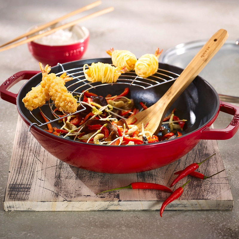 Staub Enameled Cast Iron Perfect Pan in Cherry