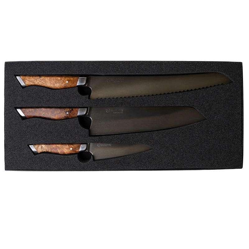 STEELPORT Carbon Steel 3 PC Essential Knife Set