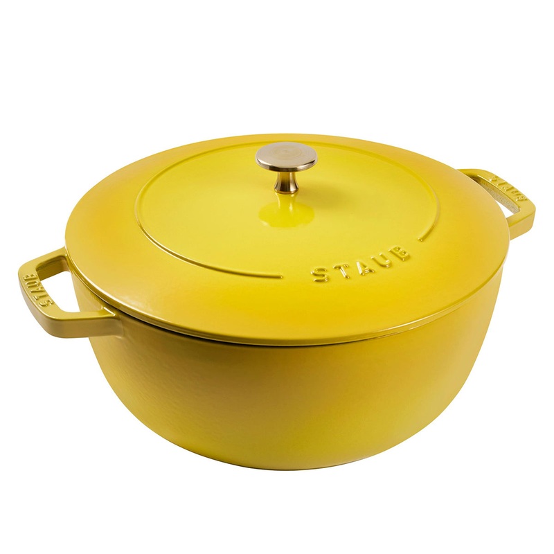 Staub Enameled Cast Iron 5 Qt Essential French Oven in Citron