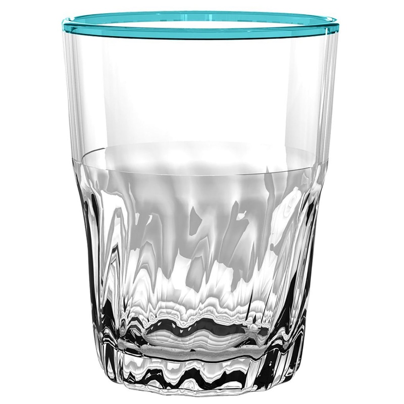 TarHong Cantina DOF Aqua Glass 15 oz