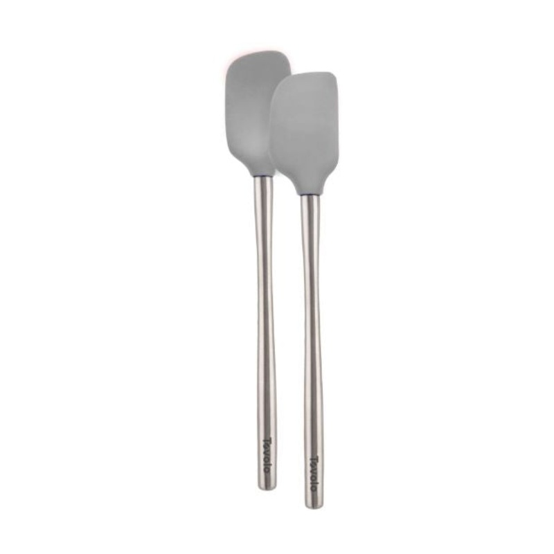 Tovolo Flex-Core Mini Spatula & Spoonula Set Oyster Gray