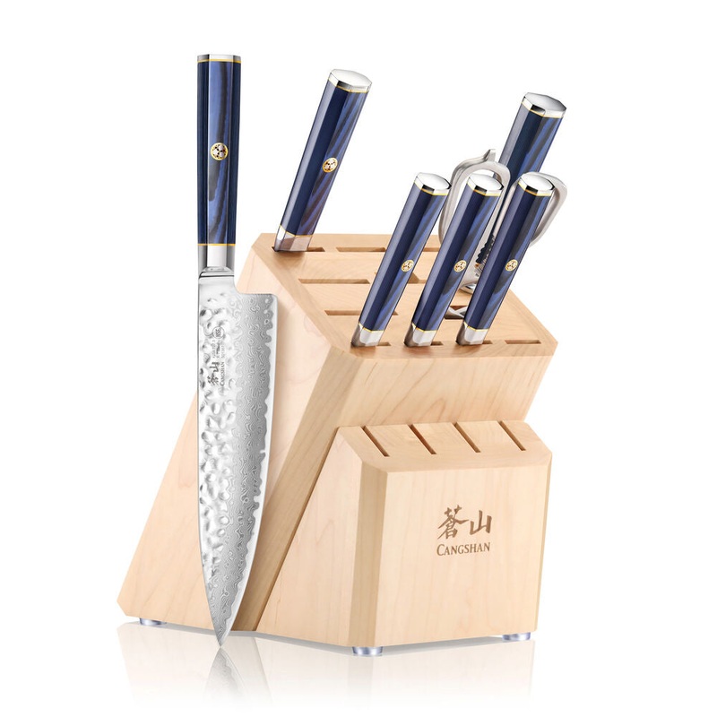 Cangshan KITA Blue Forged 8 Piece Knife Block Set