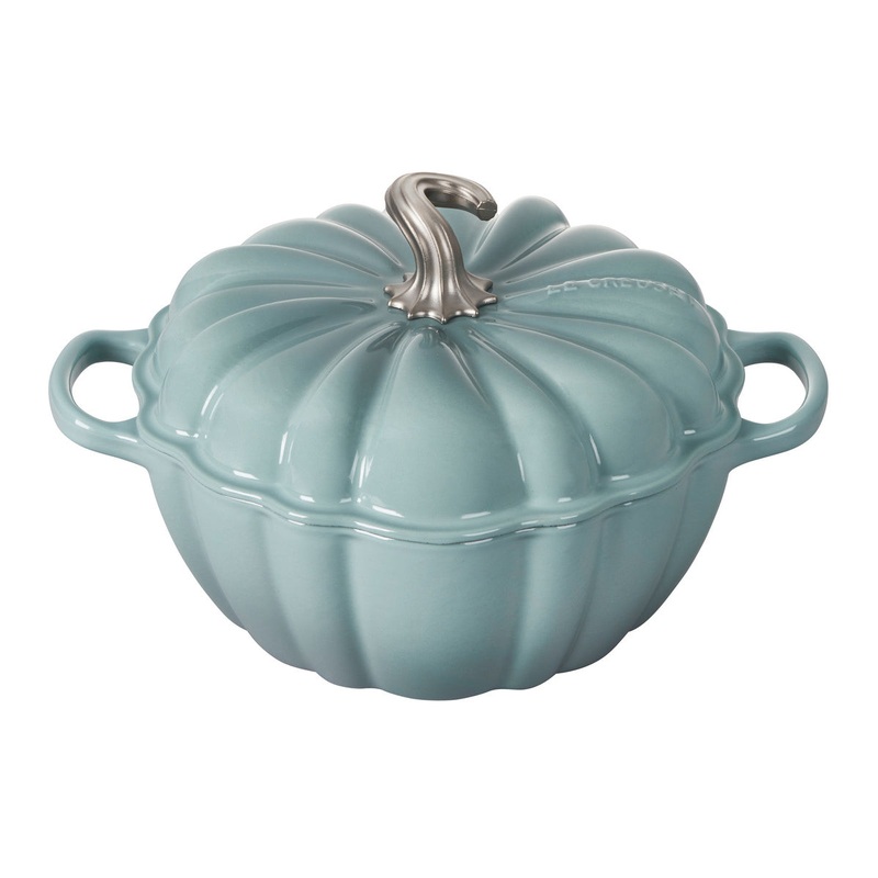 Le Creuset Enameled Cast Iron Pumpkin Cocotte in Sea Salt