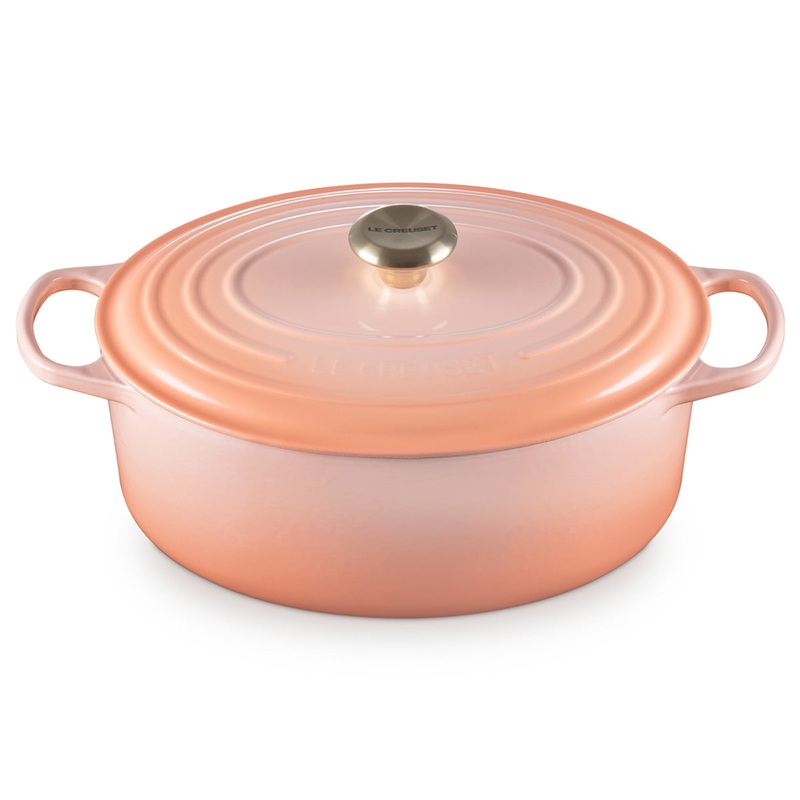 Le Creuset Enameled Cast Iron Signature 6 3/4 Quart Oval Dutch Oven in Peche