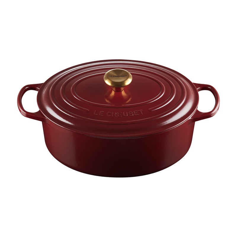 Le Creuset Enameled Cast Iron Signature 6 3/4 Quart Oval Dutch Oven in Rhone