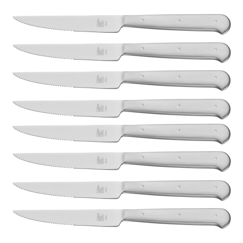 ZWILLING 8 pc Stainless Steel Porterhouse Steak Knife Set