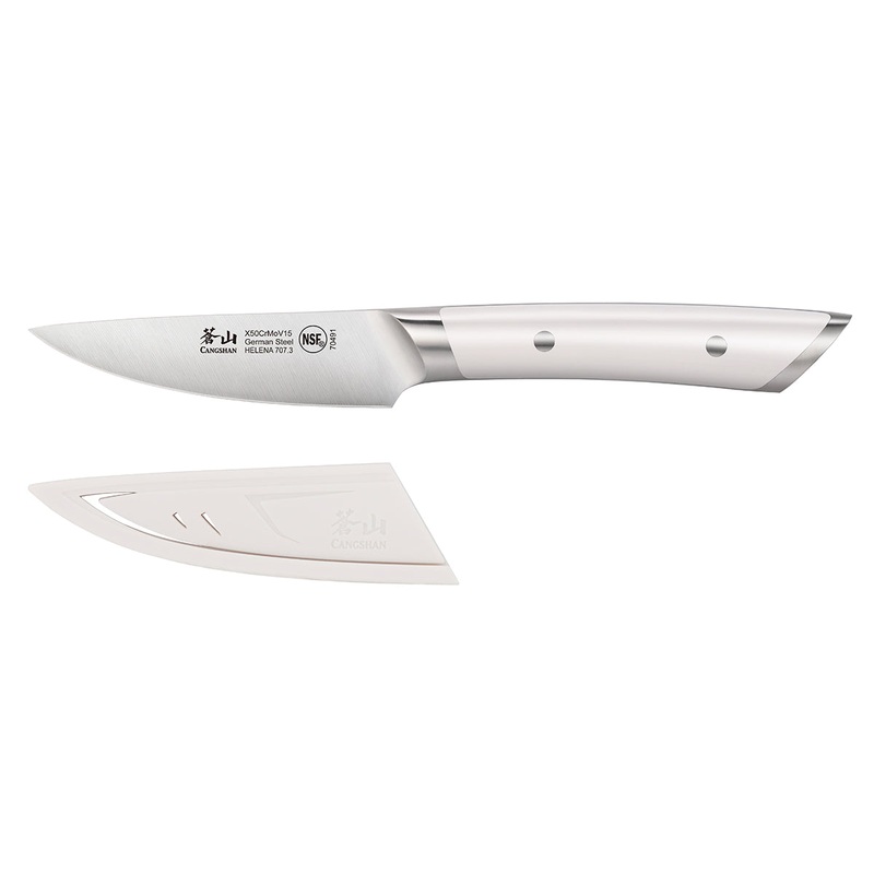 Cangshan HELENA Series German Steel Forged 3.5″ White Paring Knife w/ Sheath