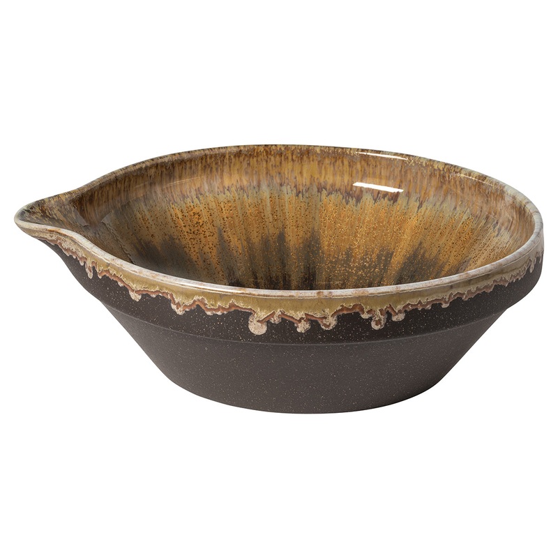 Casafina by Costa Nova Poterie Large Mixing Bowl in Mocha Latte