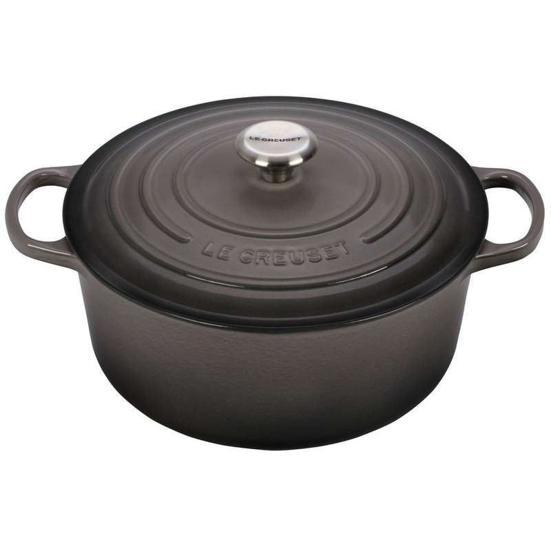 Le Creuset Enameled Cast Iron Signature 7 1/4 Quart Round Dutch Oven in Oyster
