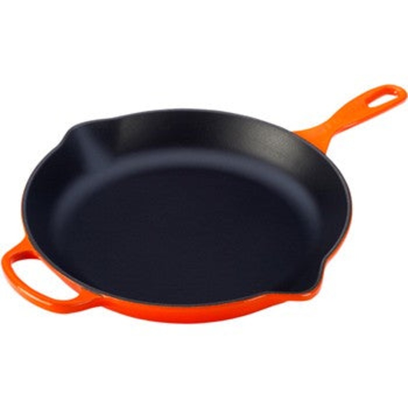 Le Creuset  Enameled Cast Iron Signature Flame 11 3/4″  Skillet