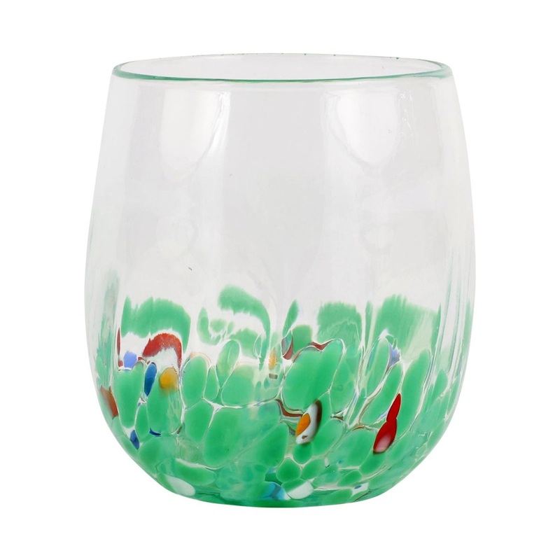 Vietri Chiara Green Short Tumbler