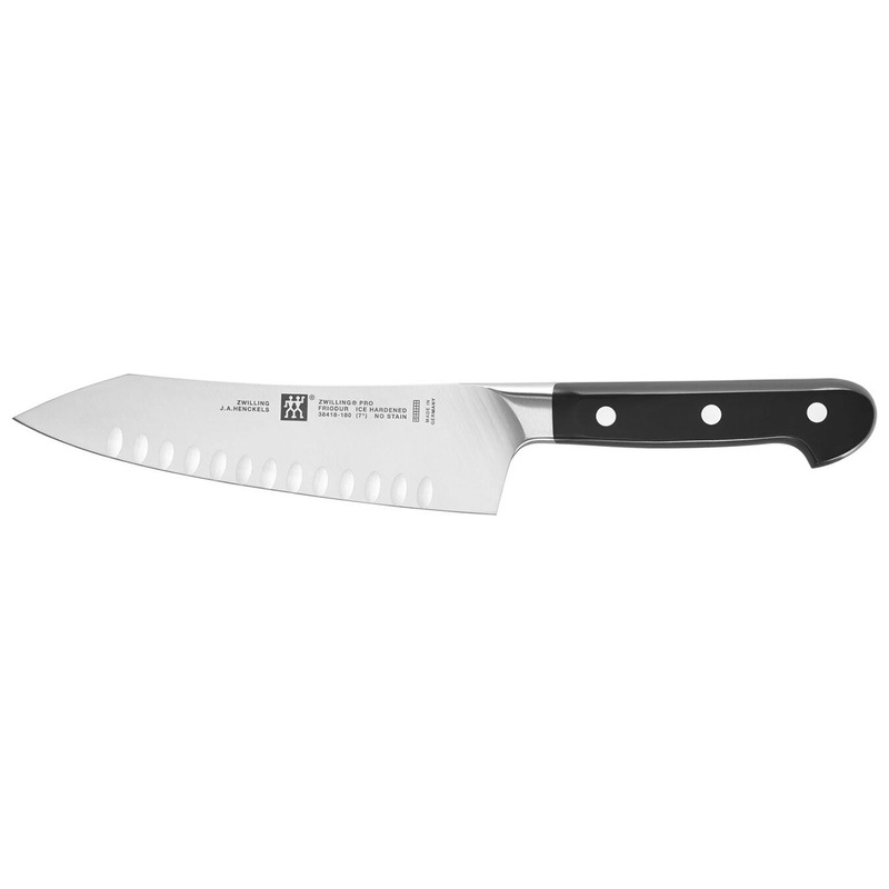 Zwilling Pro Forged 7″ Hollow Edge Rocking Santoku Knife